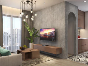 उष्णकटिबंधीय रहने वाला अपार्टमेंट 3D मॉडल