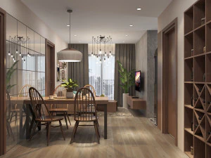 उष्णकटिबंधीय रहने वाला अपार्टमेंट 3D मॉडल