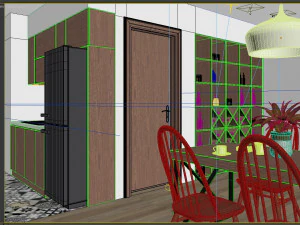 उष्णकटिबंधीय रहने वाला अपार्टमेंट 3D मॉडल