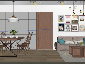 apartment living tropical 3D मॉडल