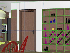 उष्णकटिबंधीय रहने वाला अपार्टमेंट 3D मॉडल