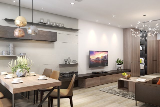 apartment living modern 3D मॉडल .c4d .max .obj .3ds .fbx .stl .blend 