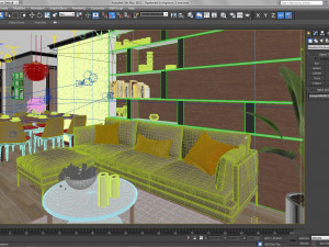 apartment livingroom asian 3D मॉडल