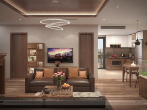 아파트 거실 전통 3D 모델