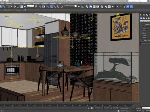 apartment livingroom tradition 3D Model