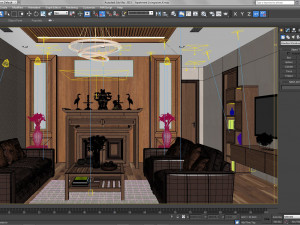 apartment livingroom tradition 3D Model