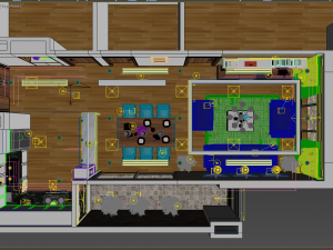 apartment livingroom 3D मॉडल