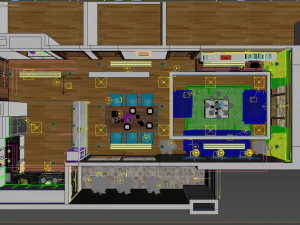apartment livingroom 3D Model