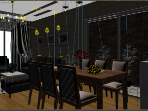 apartment livingroom 3D मॉडल