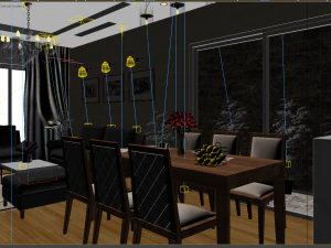 apartment livingroom 3D Model