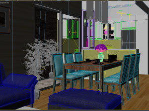 apartment livingroom 3D मॉडल