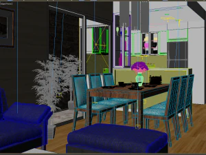 apartment livingroom 3D Model