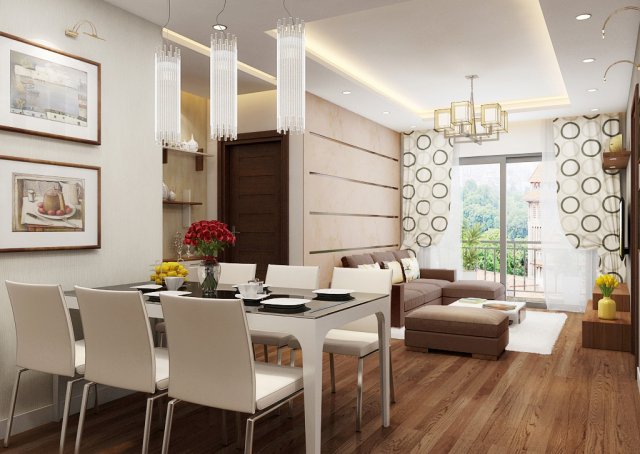 apartment livingroom simple 3D मॉडल .c4d .max .obj .3ds .fbx .stl .blend 