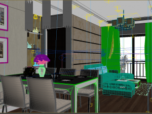 apartment livingroom simple 3D मॉडल