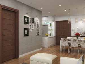 apartment livingroom cream 3D मॉडल