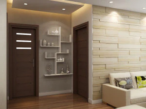 अपार्टमेंट लिविंगरूम क्रीम 3D मॉडल