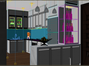 apartment livingroom cream 3D मॉडल