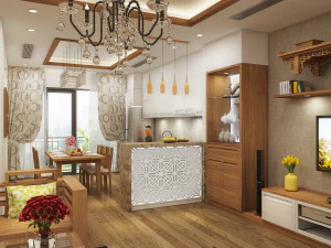 अपार्टमेंट लिविंगरूम एशियाई 3D मॉडल