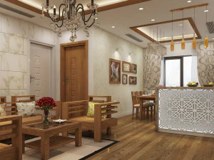 apartment livingroom asian 3D Model