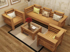 apartment livingroom asian 3D Model