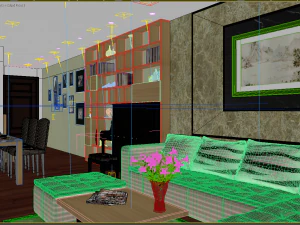 apartment livingroom small 3D Model