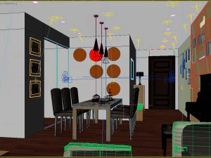 apartment livingroom small 3D Model