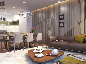 apartment livingroom modern 3D Model