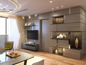 apartment livingroom modern 3D Model