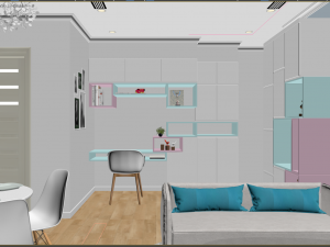 apartment living young 3D Модель