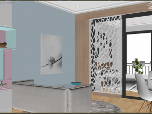 apartment living young 3D Модель