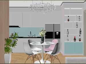 apartment living young 3D Модель