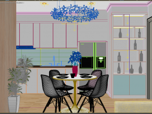 apartment living young 3D Модель