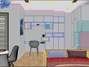 apartment living young 3D Модель
