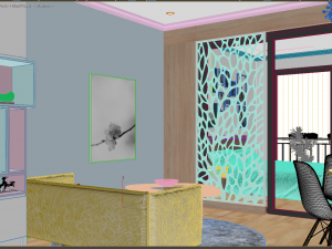apartment living young 3D Модель