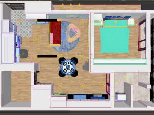 apartment living young 3D Модель