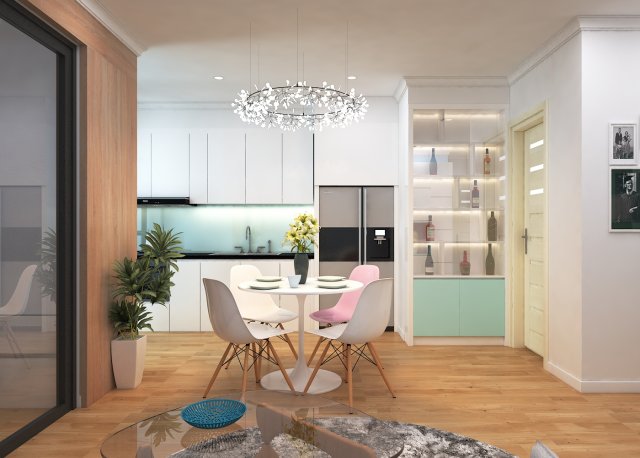 apartment living young 3D Модель .c4d .max .obj .3ds .fbx .stl .blend 