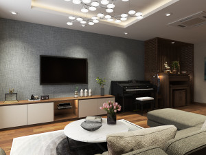 apartment livingroom 3D मॉडल