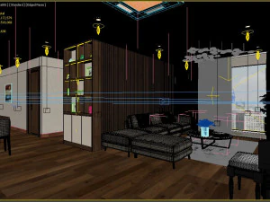 apartment livingroom 3D Model