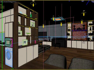 apartment livingroom 3D Model