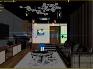 apartment livingroom 3D Model