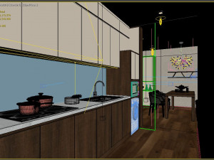 apartment livingroom 3D मॉडल
