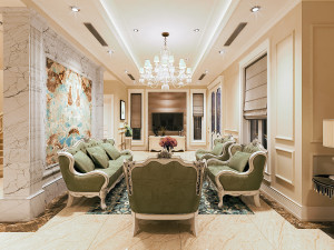 villa livingroom luxury 3D मॉडल
