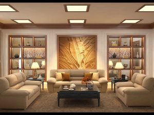 klasyczny salon Model 3D