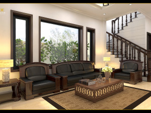 livingroom and diningroom asian 3D मॉडल