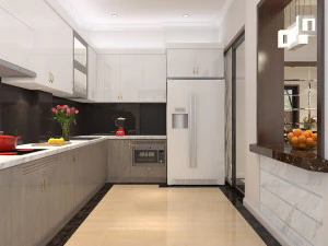 लिविंग रूम और डाइनिंग रूम एशियाई 3D मॉडल