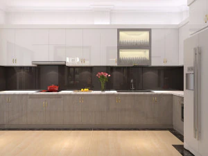 लिविंग रूम और डाइनिंग रूम एशियाई 3D मॉडल