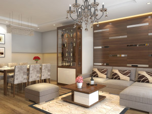 apartment livingroom simple 3D Model