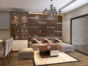 apartment livingroom simple 3D Model