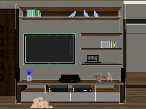 apartment livingroom simple 3D Model