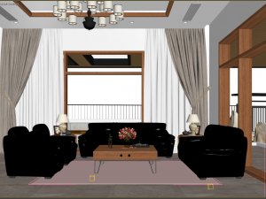 livingroom tropical 3D 模型